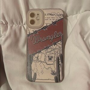 Wrangler Barbed Wire Phone Case - Brown and Cream